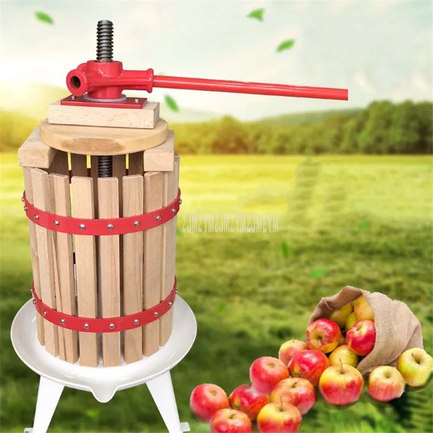 

6L Manual Press Juice Machine Home Apple Pressing Juicer DIY Grape Wine maker Juice Residue Separation For Honey/Fruit/Vegetable