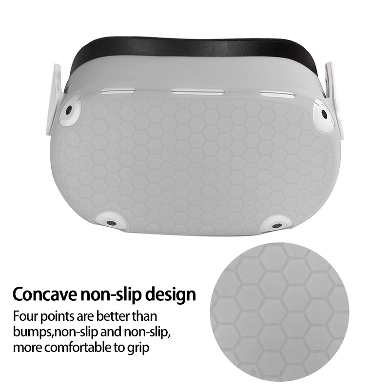 

For Oculus Quest 2 VR Headset Head Cover Anti-Scratches For Oculus Quest 2 VR Accessories Silicone Protective Cover Shell Case