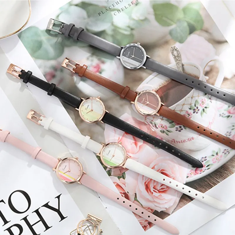 

Women Watches Luxury Leather Quartz Wristwatches For Ladies Elegant Simple Waterproof Wrist Watch Women Retro Casual Woman Clock