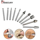 Титановый ротационный Фрезерный резак для дерева Dremel, ротационный напильник, деревообрабатывающий резьбовой резной нож, резак, инструменты