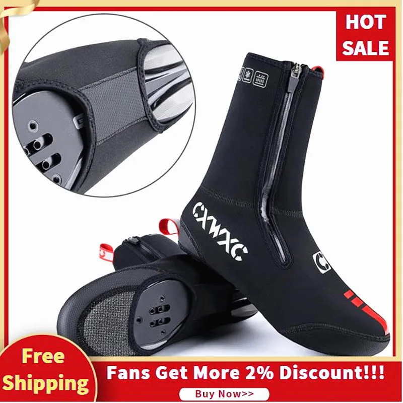 

Winter Cycling Covers Warm Thermal Neoprene MTB Bike Boot Covers Shoes Protector Waterproof Windproof Toe Overshoes Riding Cover