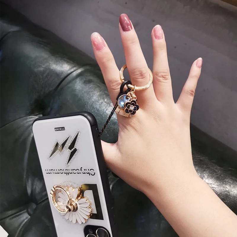 Summer Hot Style Woven Keychain Mobile Phone Lanyard Pendant Ladies Wrist Jewelry Lanyard Work Card Anti-lost Ring Buckle Gift