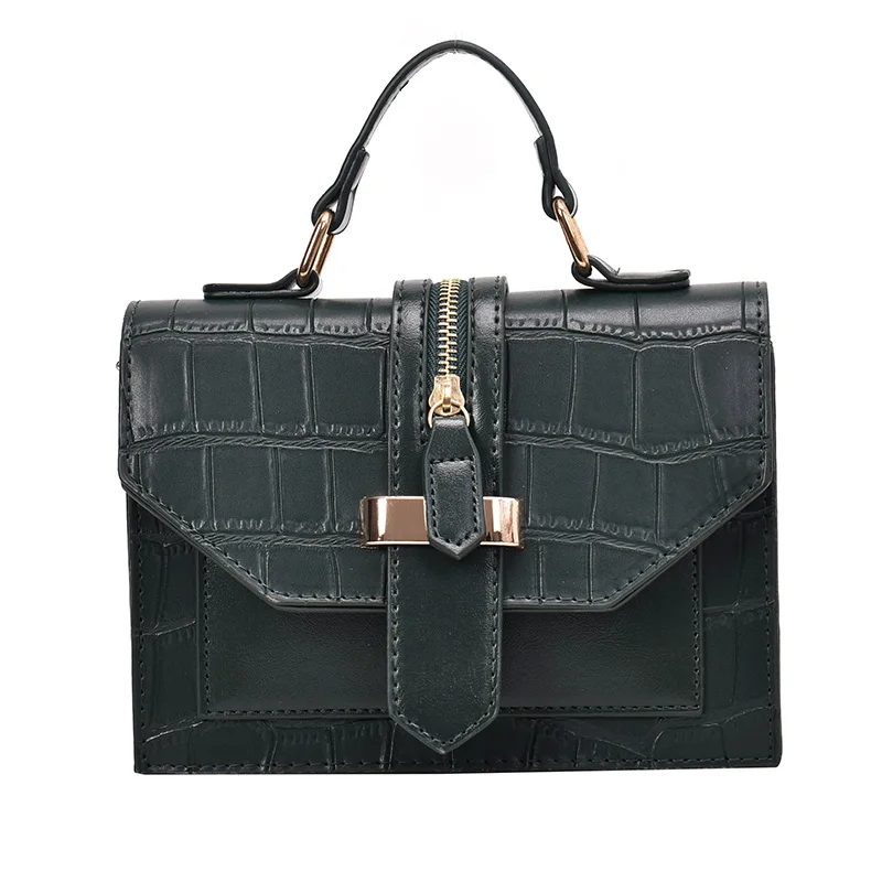 

Stone Pattern PU Leather Solid Color Crossbody Bags For Women 2019 MINI Chain Shoulder Messenger Bag Lady Handbags