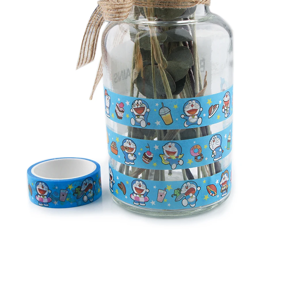 Flyingbee 15mmX5m Бумага васи лента милый мультфильм DIY Скрапбукинг стикер этикетка