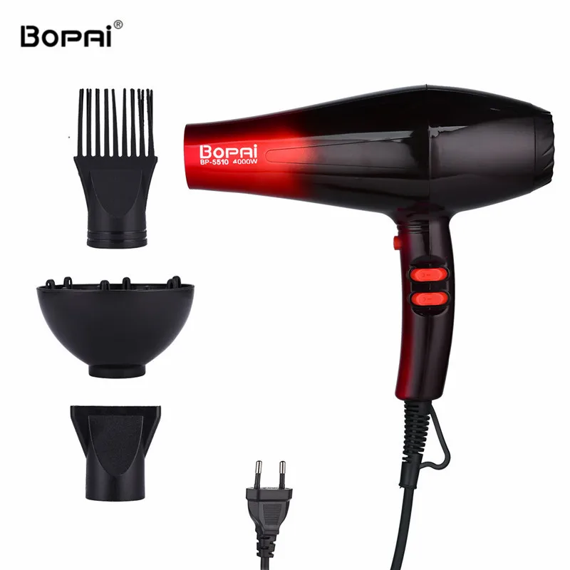 High Power 4000W Professional Hair Dryers For Hairdresser Barber Salon Negative Ion Ionic Blow Dryer Fast Styling Hair Blower
