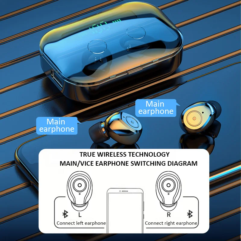 TWS наушники с поддержкой Bluetooth 5 0 и защитой от воды IPX6|Наушники гарнитуры| |