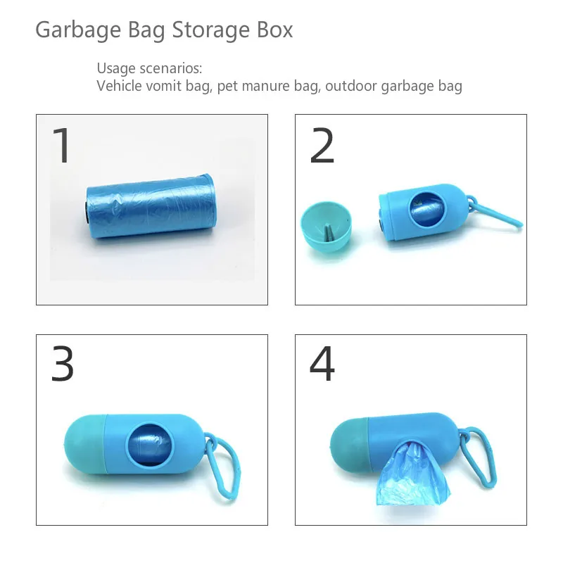 1 @ # Новый стиль Автоматическое оформление мобильный мусорный мешок для ухода за