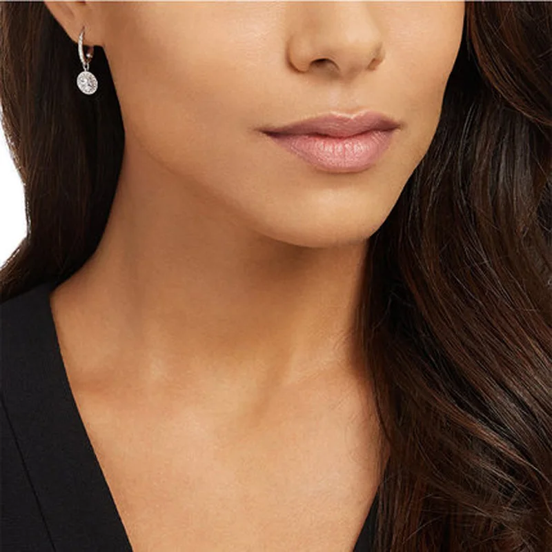 PANDOO модные шарма стерлингового серебра оригинальный 1:1 копия элегантные серьги