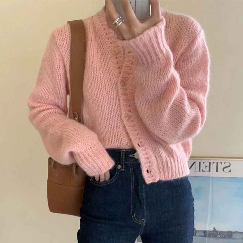 Pioni Honey Girl ~ корейский стиль Instagram осень-зима ретро антивозрастной Вязаный