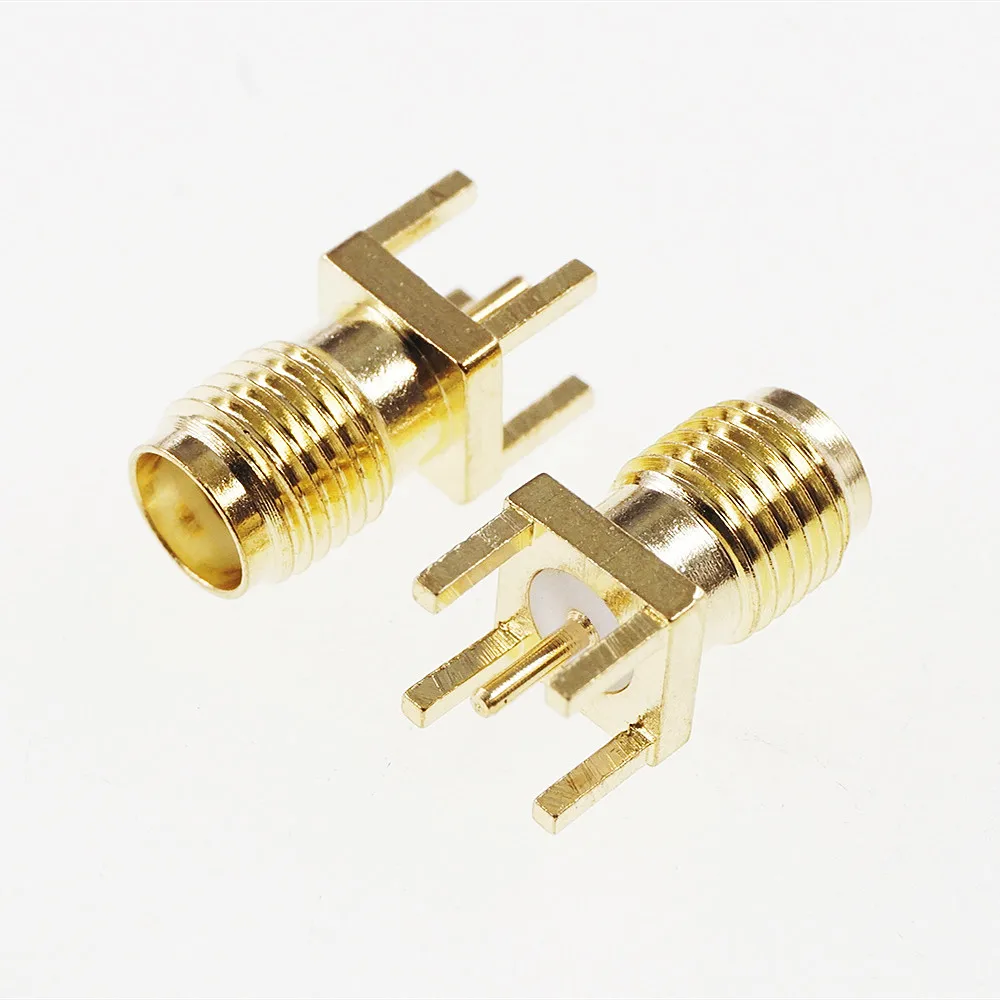 1000 шт. позолоченная пластина PCB крепление SMA Jack коаксиальный радиочастотный