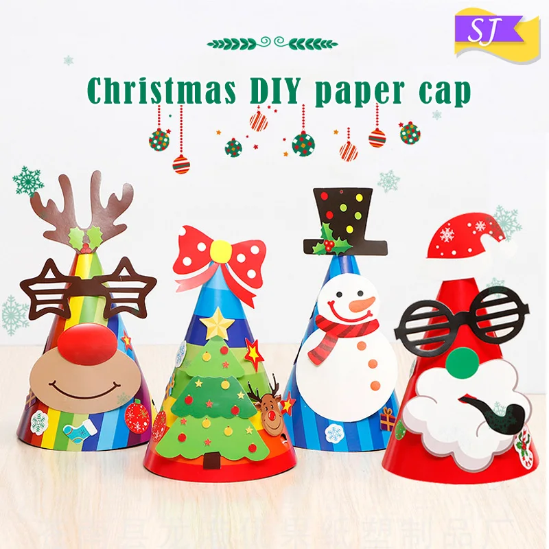 1 шт/4 шт милые детские рождественские шапки для детского сада праздничные