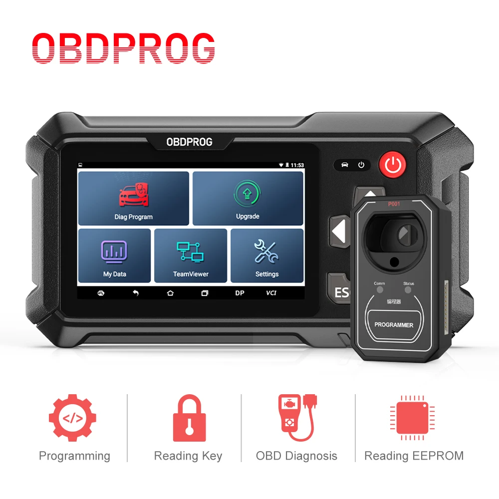 

OBDPROG 501 OBD2 Scanner Key Programming Remote EEPROM Chip Pincode Reading Erase Keys Programmer OBDII EOBD OBD 2 Car Diagnosis