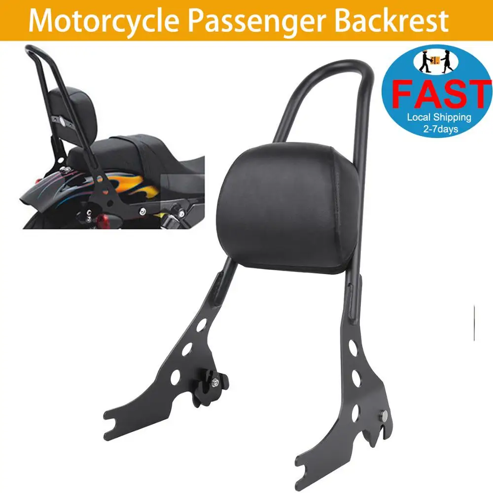 Мотоцикл съемная спинка Сисси Бар задняя пассажирская черный подходит для Sportster