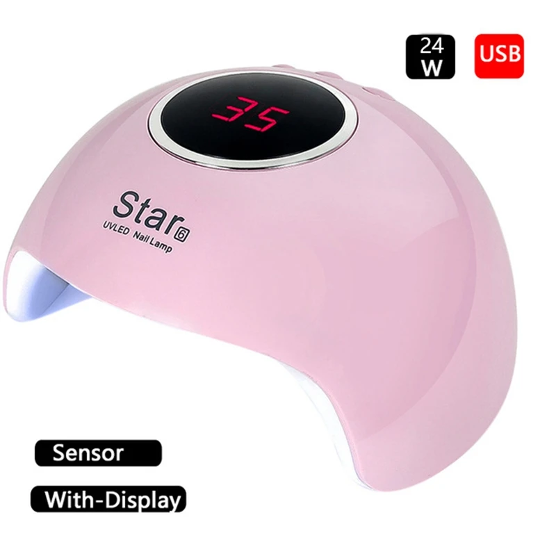 Звезда 6 УФ лампа для маникюра светодиодный Сушилка ногтей солнца светильник