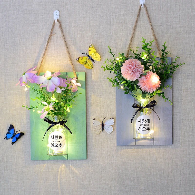 

Living room wall decoration ins wind indoor room wall decoration shop wall simulation Flower Pendant
