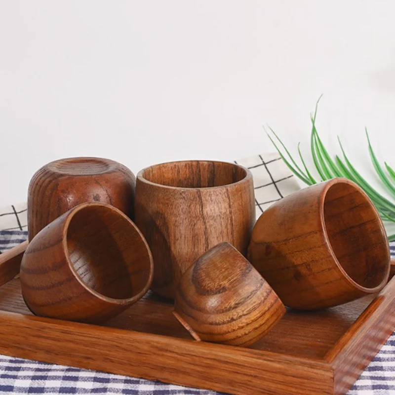 

Wooden Big Belly Cups Handmade Natural Spruce Wood Cups Beer Tea Coffee Milk Water Cup Kitchen Bar Drinkware Dropshipping