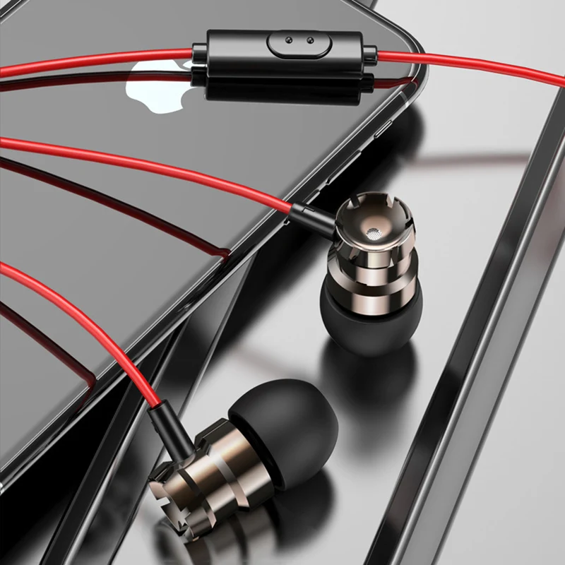 Наушники-вкладыши EARDECO золотистые в форме спирали проводные наушники с