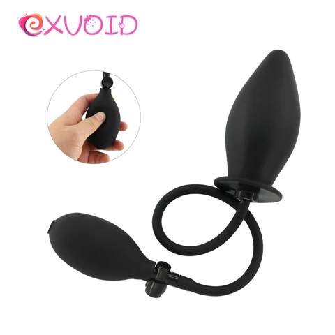 EXVOID Массажер для точки G расширяемый анальный телефон силиконовая Анальная пробка секс-игрушки для пар секс-шоп надувной фаллоимитатор