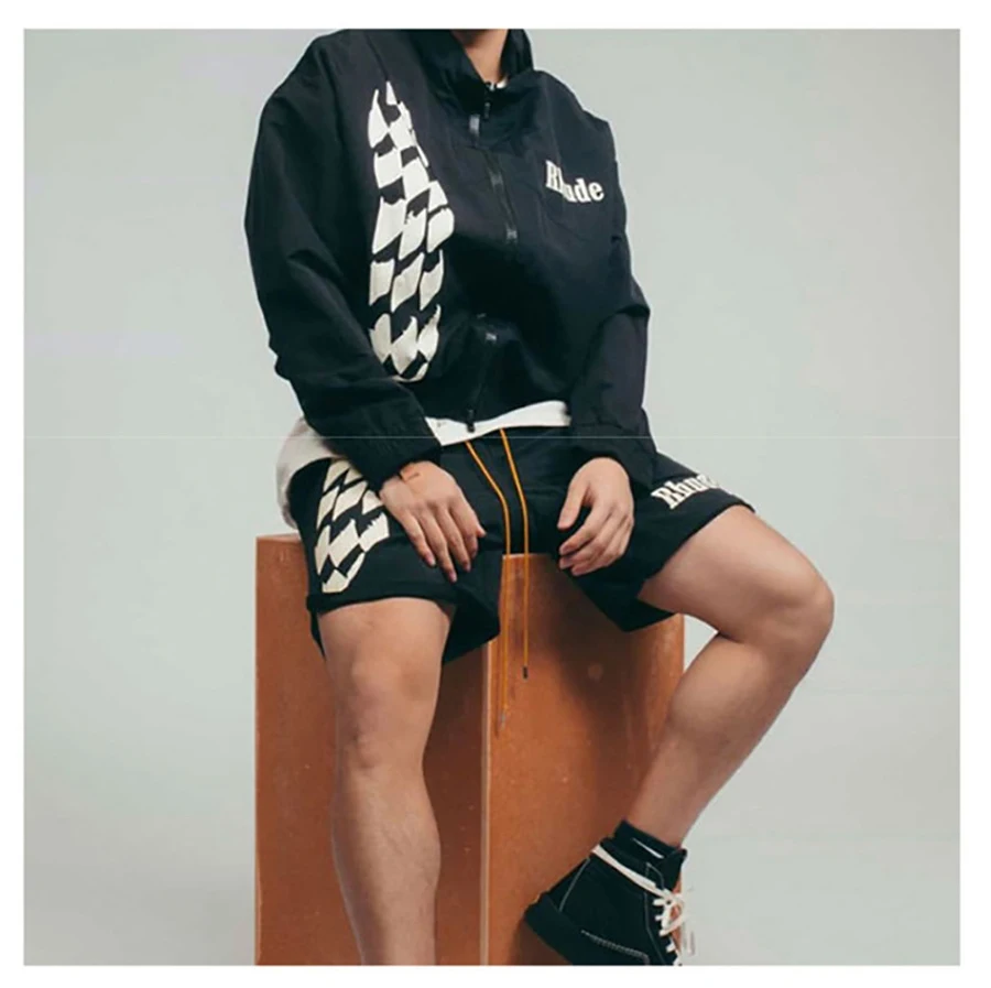 

Fashion men's shorts casual shorts summer fitness breathable street hip-hop shorts letter printed mesh quick-drying sports pants