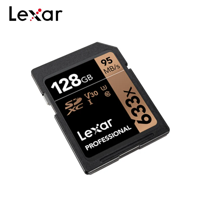 128GB Lexar sd-карта 16 ГБ 32 ГБ 64 ГБ 128 Гб карта памяти 633x C10 SDXC флэш-накопитель для камеры - Емкость: 128GB