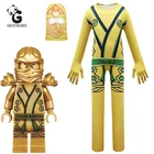 Детские костюмы ниндзя, костюмы на Хэллоуин для мальчиков, Маскарадные костюмы ниндзя, косплей, аниме комбинезоны супергероев