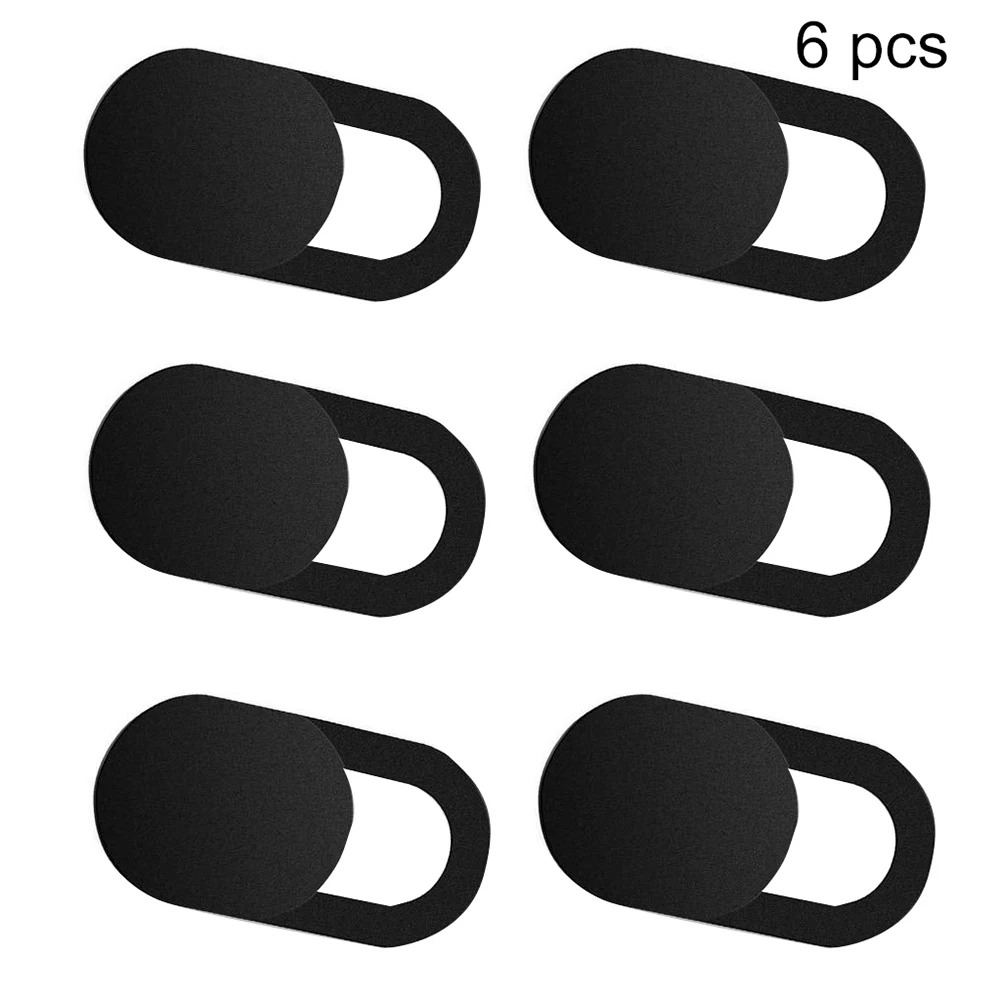 

Black 6Pcs Ultra-Thin Webcam Covers Web Camera Sticker Cover Cap for Laptop Macbook Cell phone PC