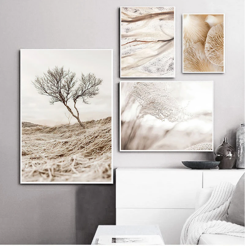 

Scandinavian Poster Wall Art Canvas Print Nordic Nature Landscape Painting Abstract Line Drawing Picture Modern Home Decoration