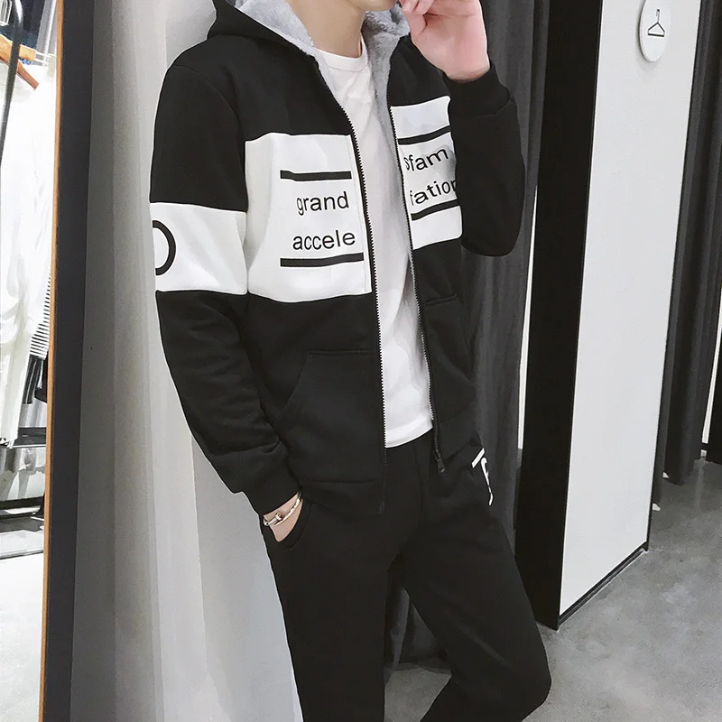 Sportswear Tracksuit Men Sweatsuits Sets Hip Hop Suits Set Casual Clothing Sportwear Hommes Coat JJ60NT | Мужская одежда