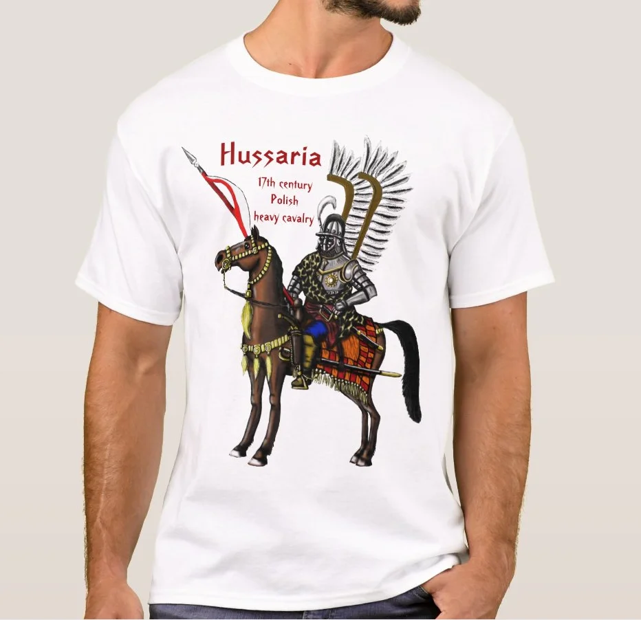 Creative Design 17th Century Polish Winged Hussar T-Shirt. Summer Cotton Short Sleeve O-Neck Mens T Shirt New S-3XL