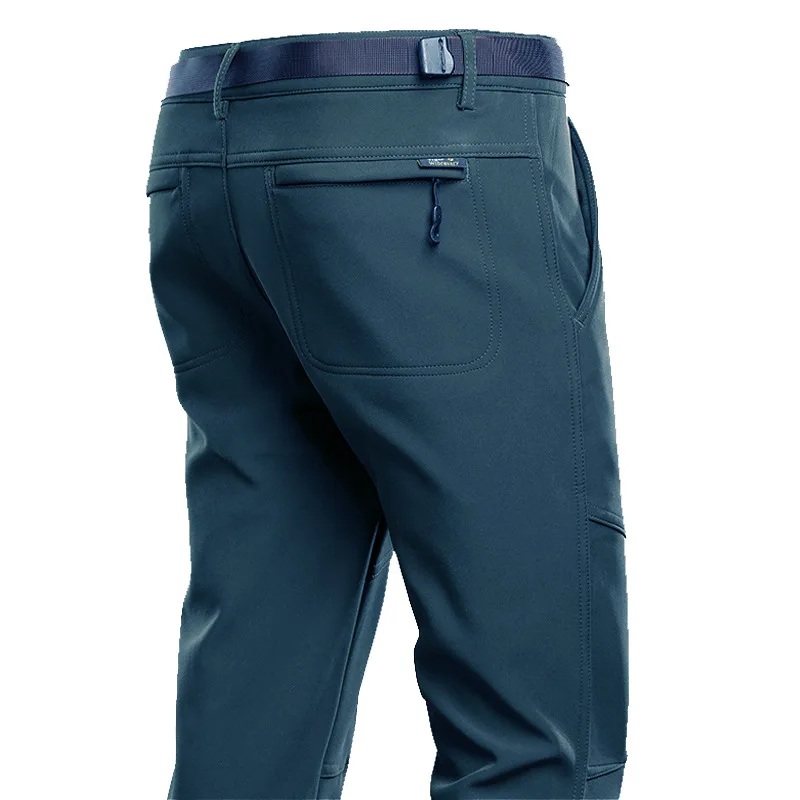 Уличные Мягкие штаны мужские и женские Зимние флисовые теплые походные брюки