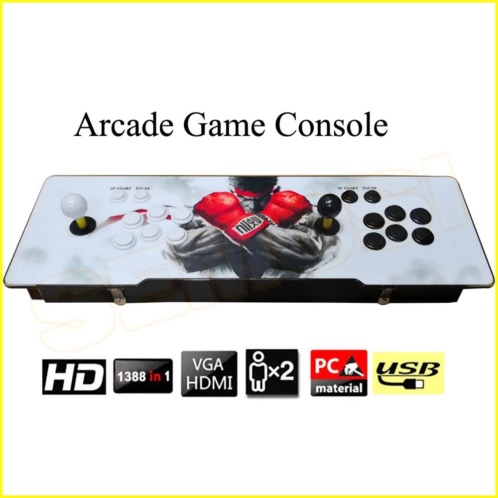 1660 In 1 Arcade Console 2600 Machine for 2 Player Joystick Buttons Board Game Accessories HD Jamma Games | Спорт и развлечения