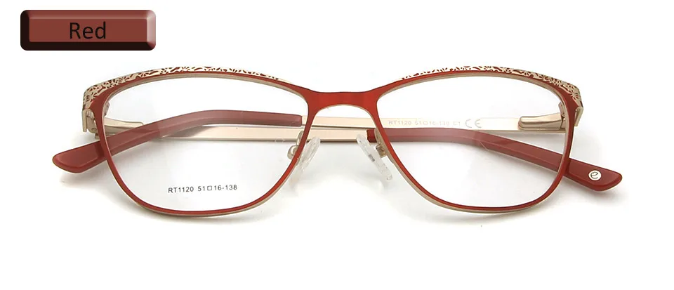 eyewear red Сплав сверхлегкие женские модные кошачьи оправы для очков оптическая Оправа очков для близорукости женские роскошные очки для чтения Oculos De Grau Feminino - Цвет оправы: eyewear red