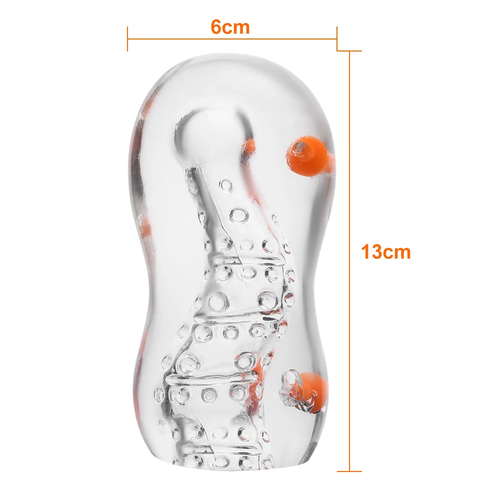 Мужской мастурбатор чашка Прозрачная мягкая Вагина искусственная вагина