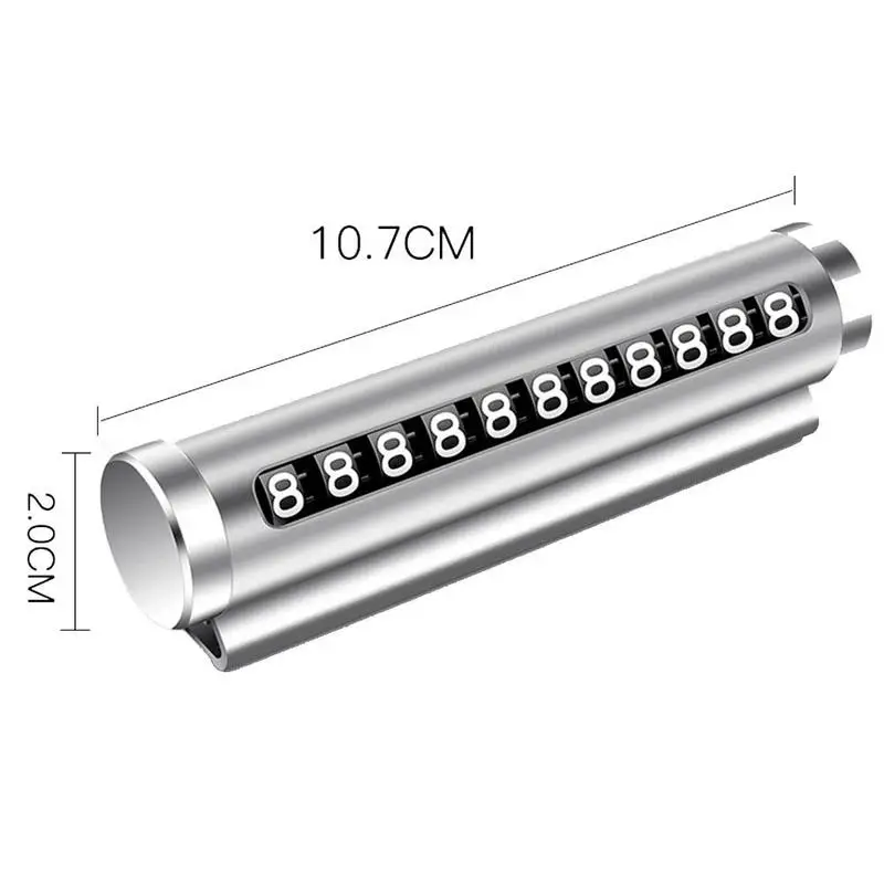 

Universal Car Phone Number Plate Temporary Parking Accessories Car-styling Park Rotate Card Auto Stop in Aluminum Stickers S7W4