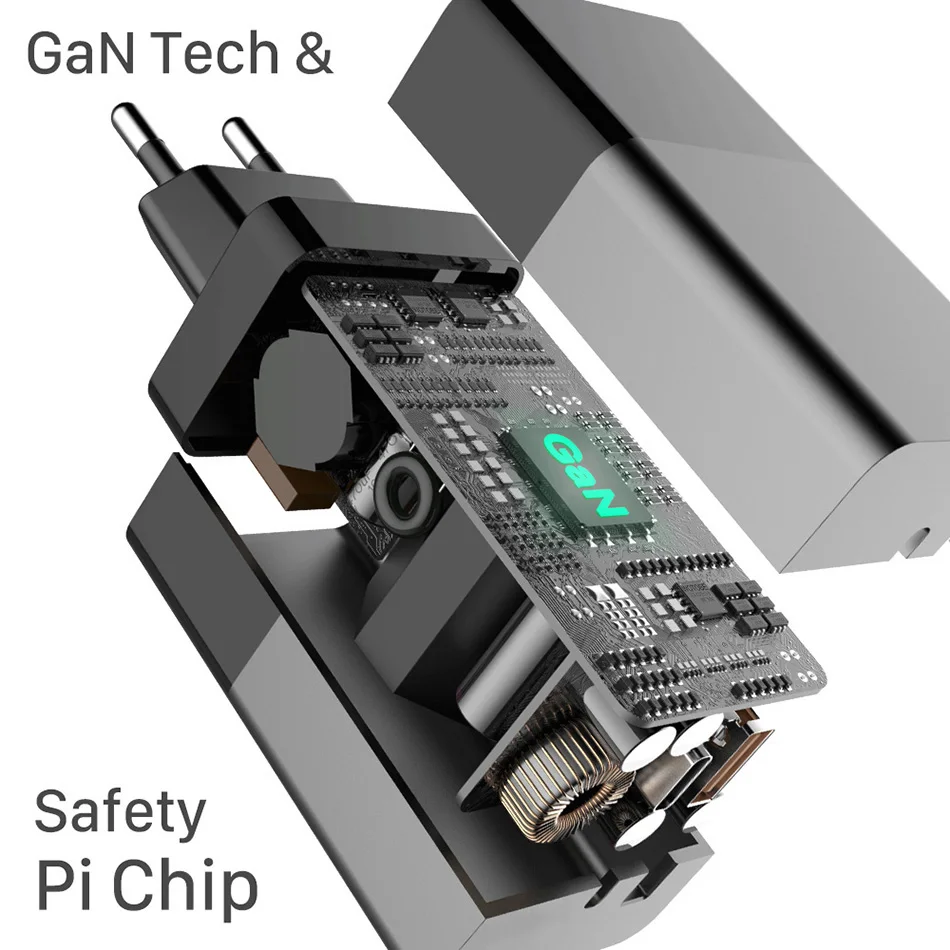 bayserry 65 вт ган usb c pd зарядное устройст
