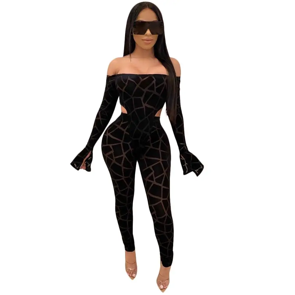 Горячая Распродажа сексуальные женские комбинезоны с вырезом лодочкой модные