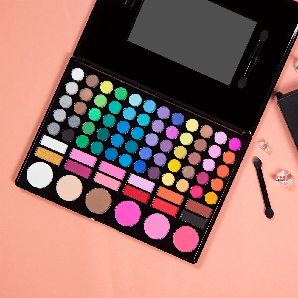 

New Arrival 78 Color Eyeshadow Palette Matte Shimmer Glitter Pigment Eye Makeup Women Beauty Cosmetics Easy to Wear Waterproof