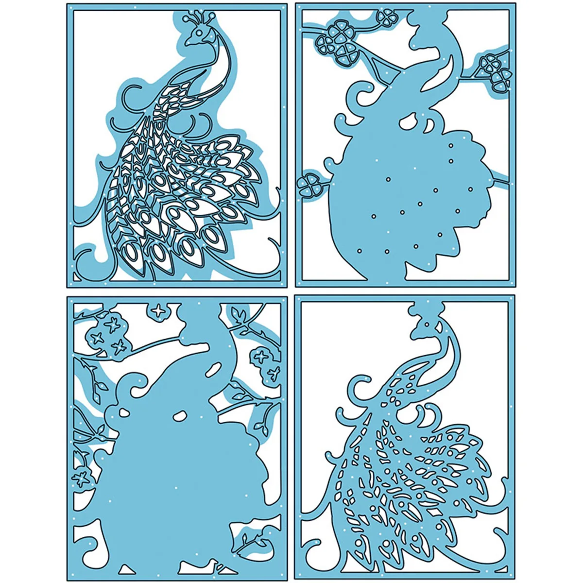

Cutting Dies, Beautiful Peacock Metal Die Cuts for DIY Scrapbooking Card Making Album Decoration