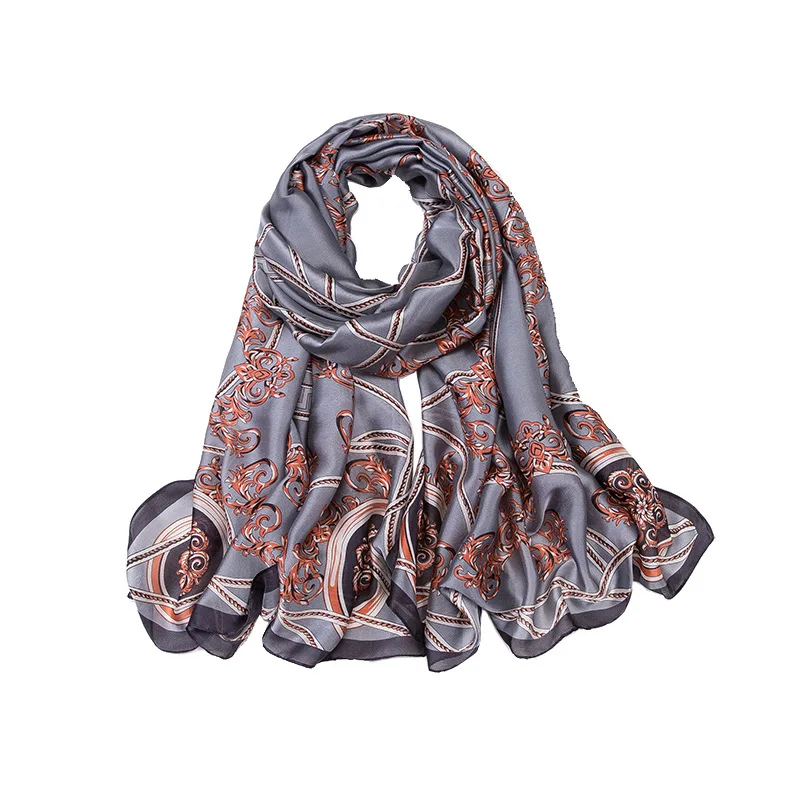 

Silk Scarf Women Shawls Wraps Fashion Small Hair Neck Hijabs Foulard Scarves Female Lady bufanda seda mujer echarpe ete soie