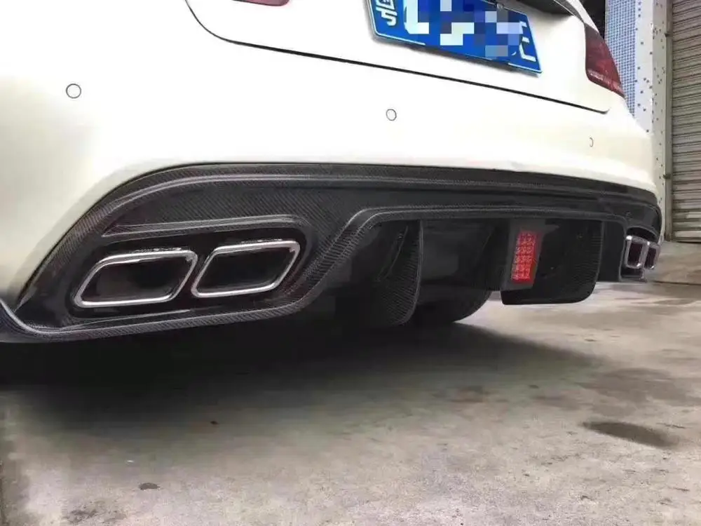 Углеволоконный задний бампер для автомобиля диффузор с лампой Benz W207 купе E260 E300 E200