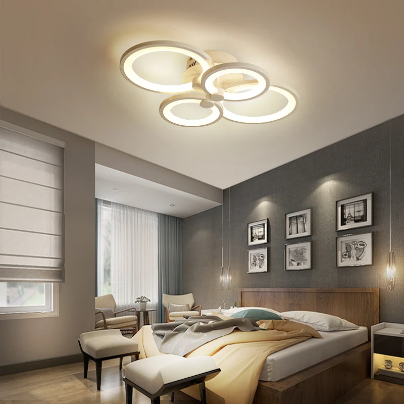 Потолочная люстра светодиодная для гостиной спальни кабинета с дистанционным