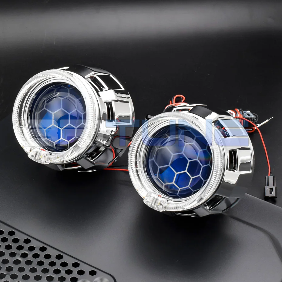 HID биксеноновые линзы для фар светодиодные ангельские глазки дхо автомобилей