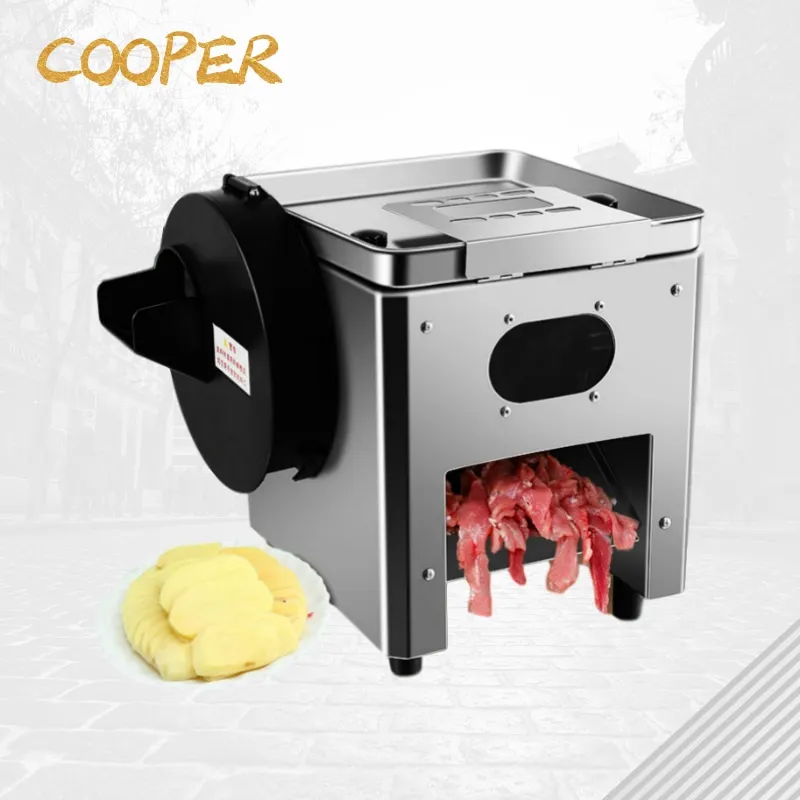 

Commercial Household Meat Cutting Machine Electric Cutting Machine Slice Meat Grinder Stainless Steel Automatic Cutting Machine