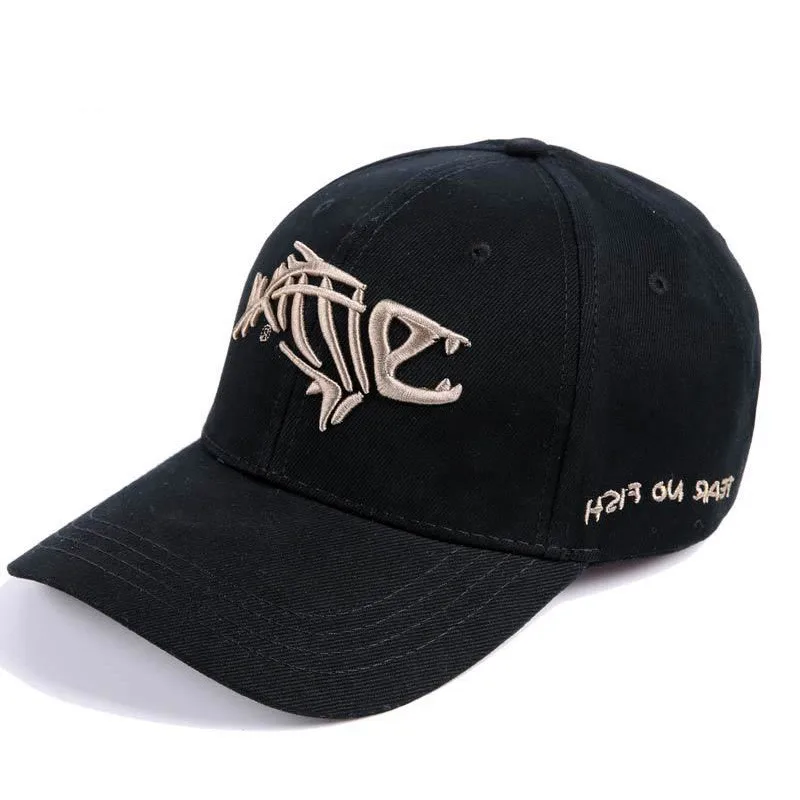 Бейсболка Fish Bone для мужчин и женщин Snapback шляпа рыбалки с вышивкой отца ребенка