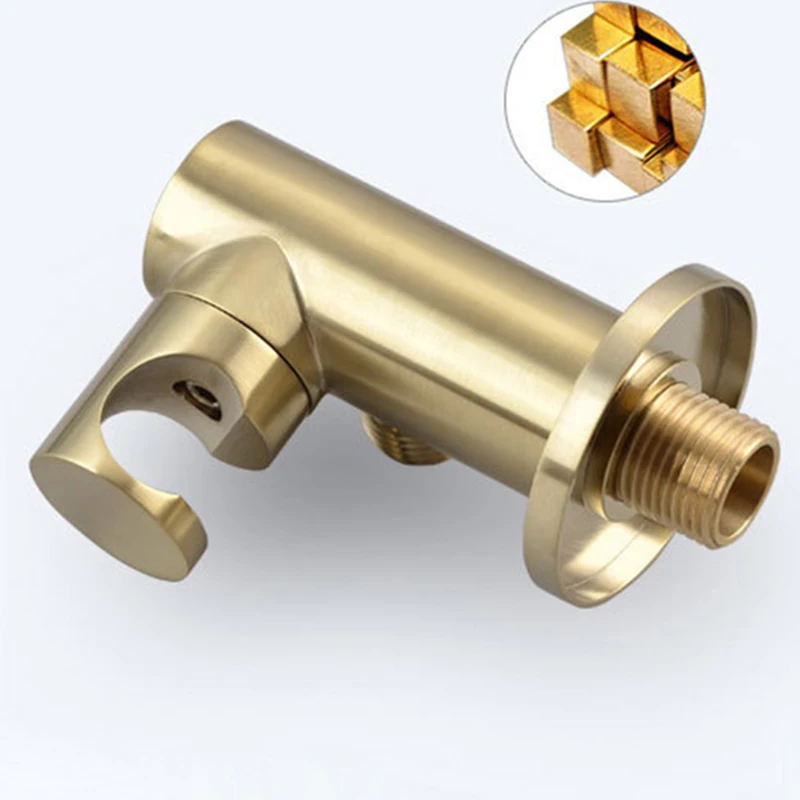 Матовый золотой черный твердый латунный набор распылителей для унитаза и биде