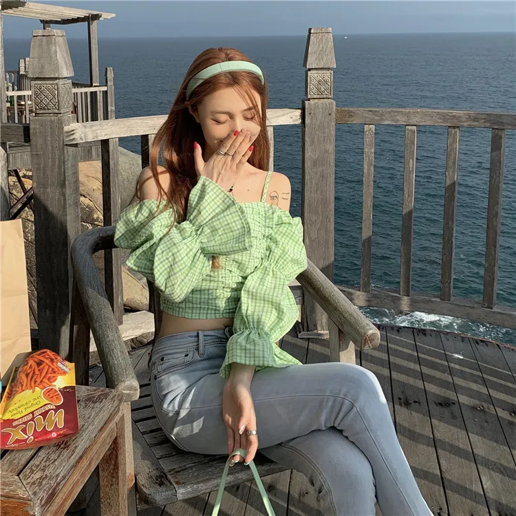 Женская шифоновая рубашка с длинным рукавом весна-лето-осень 2021 | одежда