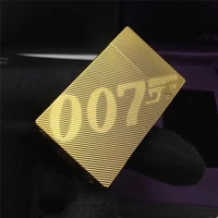 007 memorial engraving luxury lighters cigarette flame refillable lighter smoking cling sound french brand collectible male gift