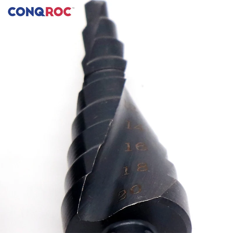 Набор ступенчатых сверл HSS4241 3 шт. 4 12 мм 20 32 с покрытием нитридом для резьбы по