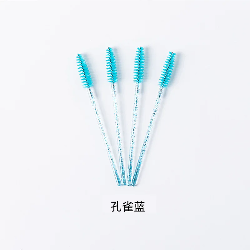 

Makeup Disposable Crystal Rod Eyelash Brush Nylon Head Solid Portable Eyelash Volume Makeup Brush makeup brush set makeup