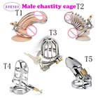 Мужской браслет из нержавеющей целомудренная клетка черный и серебряный пояс верности Устройство птица металлическая клетка для пениса ограничение блокировки кольцо Секс-игрушки для Для мужчин